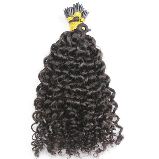 Kinky curly I tip extensions (50grams)