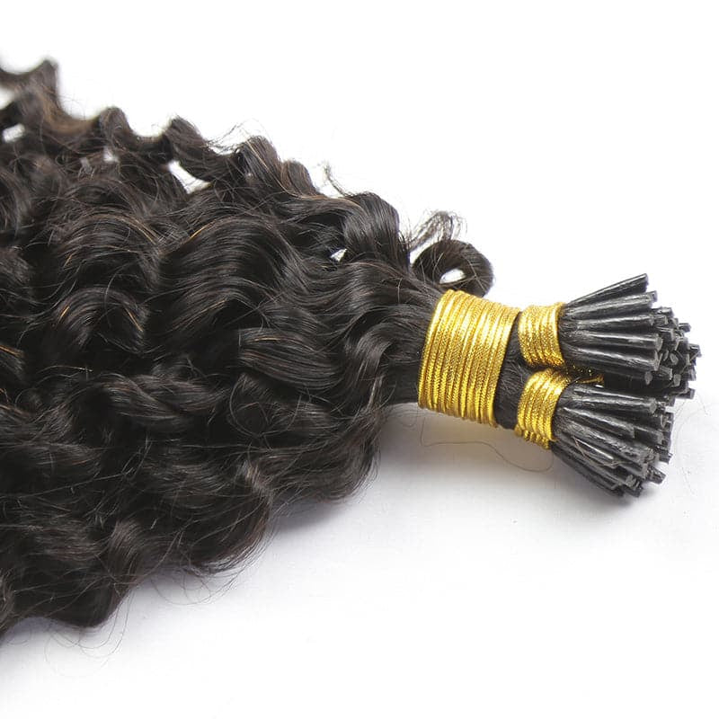 Kinky curly I tip extensions (50grams)